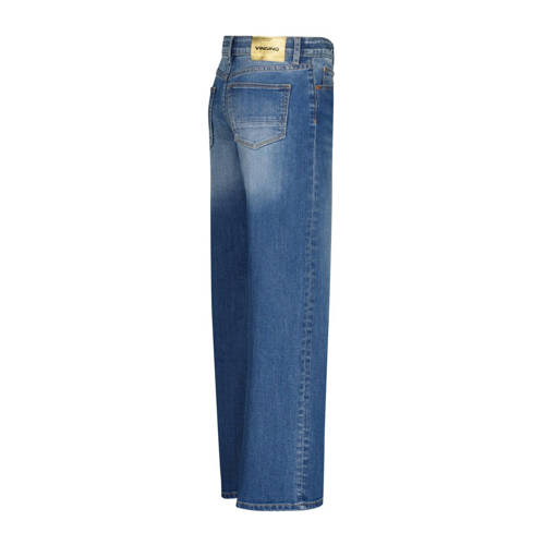 VINGINO straight fit jeans Coco old vintage Blauw Meisjes Denim Effen 128