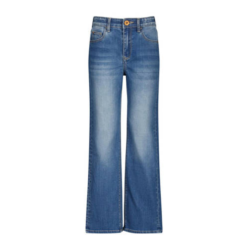Vingino straight fit jeans Coco old vintage Blauw Meisjes Denim Effen