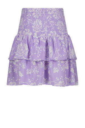 rok Quarry met all over print lila/wit