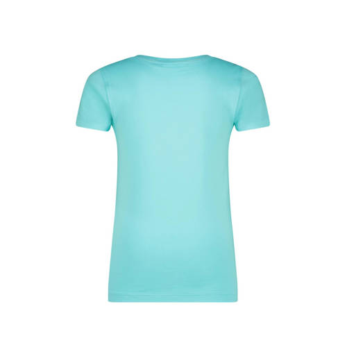 VINGINO T-shirt Hasico aquablauw Jongens Katoen Ronde hals Effen 128