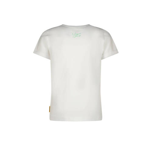 VINGINO T-shirt Hersa met printopdruk wit Meisjes Stretchkatoen Ronde hals 128