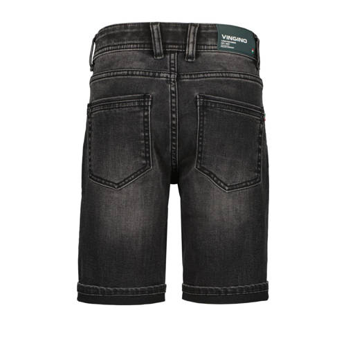 VINGINO denim short Curzio black vintage Korte broek Zwart Jongens Stretchdenim 128