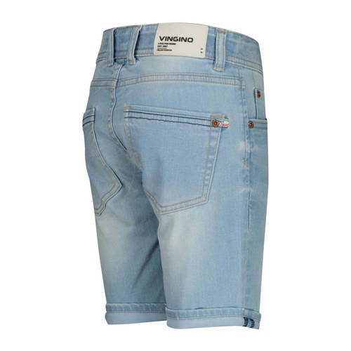 VINGINO denim short Curzio light indigo Korte broek Blauw Jongens Stretchdenim 128