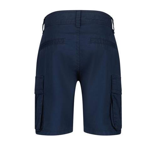 VINGINO regular fit cargo short Riof donkerblauw Korte broek Jongens Stretchkatoen 128