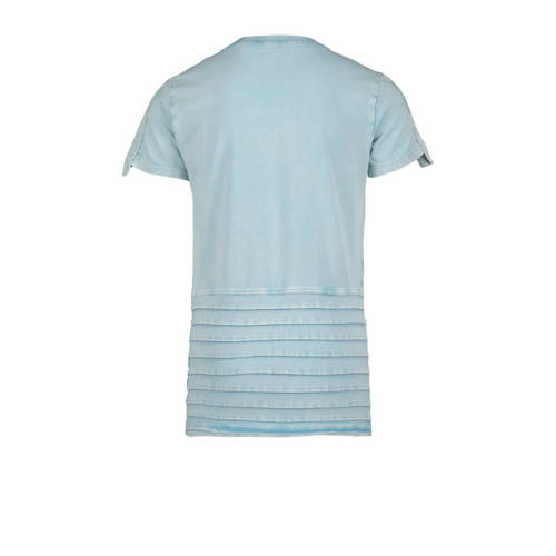 4PRESIDENT T-shirt blauw Jongens Stretchkatoen Ronde hals Effen 104