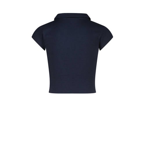 VINGINO polo blauw Meisjes Polyester Polokraag Effen 128