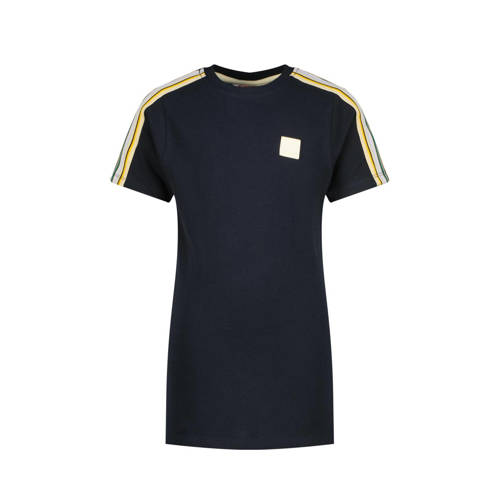 Vingino T-shirt Jape donkerblauw/geel Jongens Katoen Ronde hals Meerkleurig