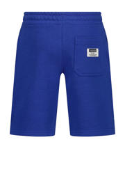 thumbnail: Blauwe jongens Vingino sweatshort met elastische tailleband met koord en effen