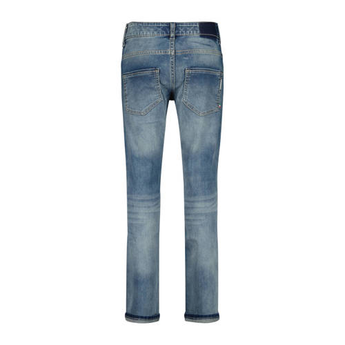 VINGINO slim fit jeans Giovanni mid blue wash Blauw Jongens Stretchdenim 128
