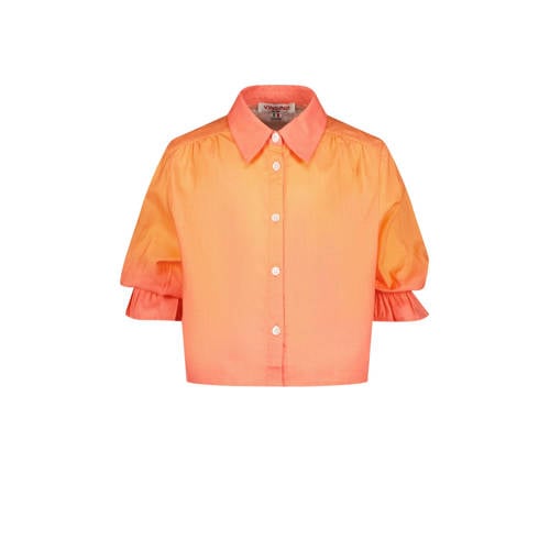 Vingino blouse koraalroze/oranje Meisjes Katoen Klassieke kraag Effen