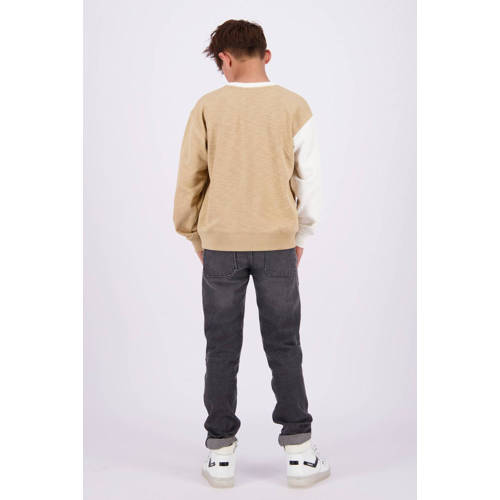 VINGINO sweater zand offwhite Beige Meerkleurig 140