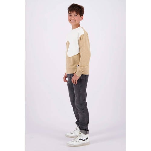 VINGINO regular fit jeans dark grey vintage Grijs Jongens Denim Effen 128