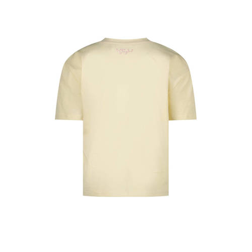 VINGINO T-shirt met printopdruk offwhite Ecru Meisjes Katoen Ronde hals 128