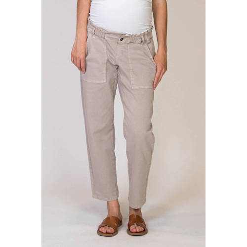 love2wait loose fit broek beige Dames Stretchkatoen Effen 29