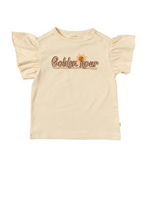 T-shirt Jazz met tekst offwhite