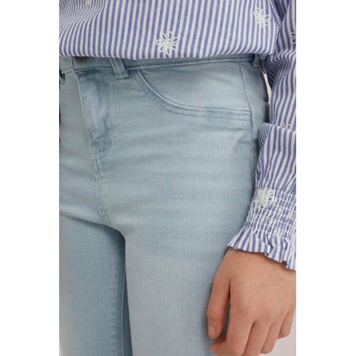 WE Fashion Blue Ridge super skinny jegging light blue denim Jeans Blauw Meisjes Stretchdenim 92