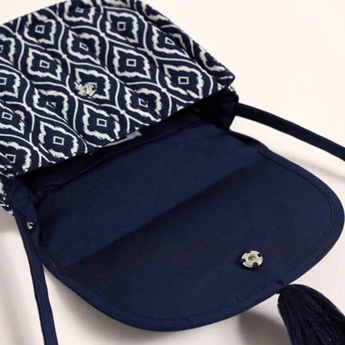 WE Fashion crossbody tas donkerblauw Meisjes Polyester All over print