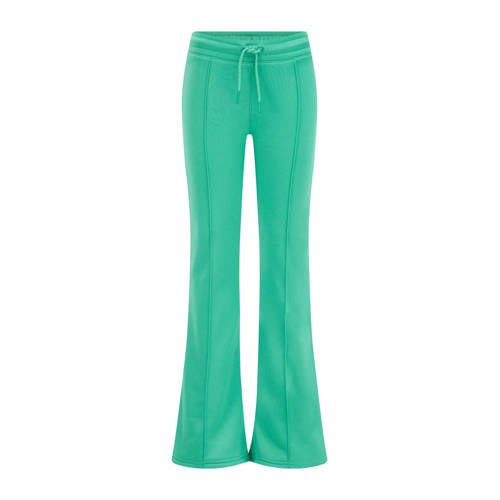 WE Fashion joggingbroek groen Meisjes Polyester Effen - 104
