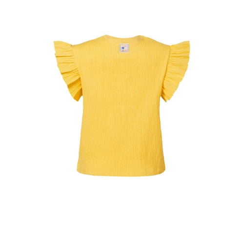 Noppies T-shirt met printopdruk geel Meisjes Katoen Ronde hals Printopdruk 104