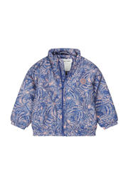 thumbnail: Blauw en lichtroze meisjes Tumble 'n Dry zomerjas Lilas van polyester met lange mouwen, opstaande kraag en ritssluiting