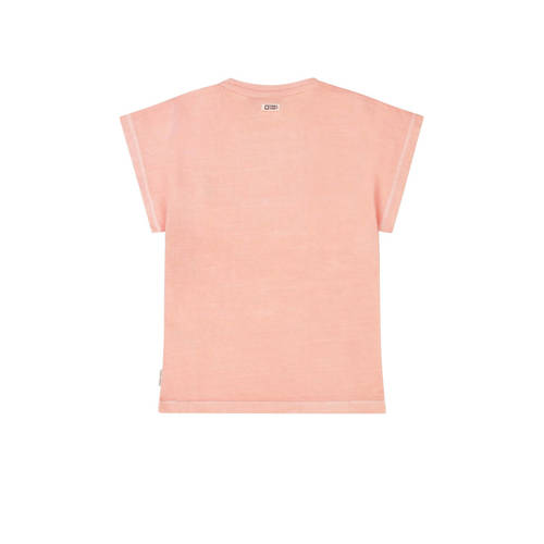 Tumble 'n Dry T-shirt Laguna beach apricot Oranje Meisjes Biologisch katoen Ronde hals 134 140