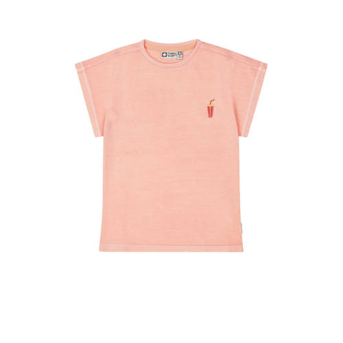 Tumble 'n Dry T-shirt Laguna beach apricot Oranje Meisjes Biologisch katoen Ronde hals