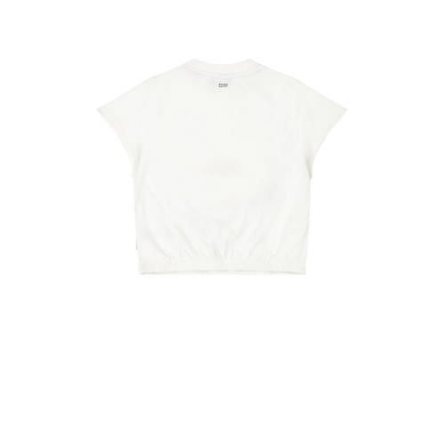 Tumble 'n Dry T-shirt Bonita Springs wit blauw roze Meisjes Katoen Ronde hals 128