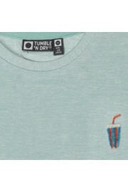 thumbnail: Groene jongens Tumble 'n Dry T-shirt San Clemente mint met korte mouwen en ronde hals