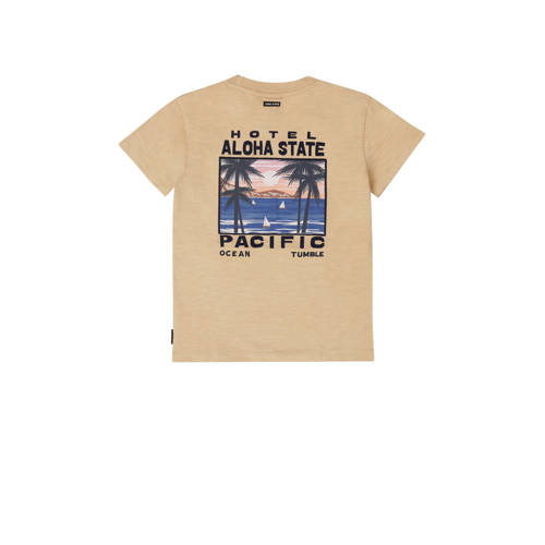 Tumble 'n Dry T-shirt Palm Bay zand Beige Jongens Katoen Ronde hals Effen 158 164
