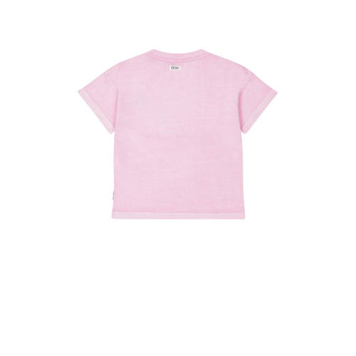Tumble 'n Dry T-shirt Mia lichtroze Meisjes Katoen Ronde hals Effen 92
