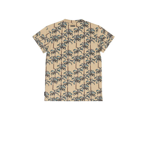 Tumble 'n Dry T-shirt Bakersfield met all over print zand groen Beige Jongens Katoen Ronde hals 122