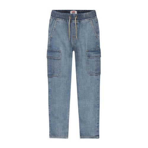 Tumble 'n Dry tapered fit jeans Jake light denim Blauw Effen