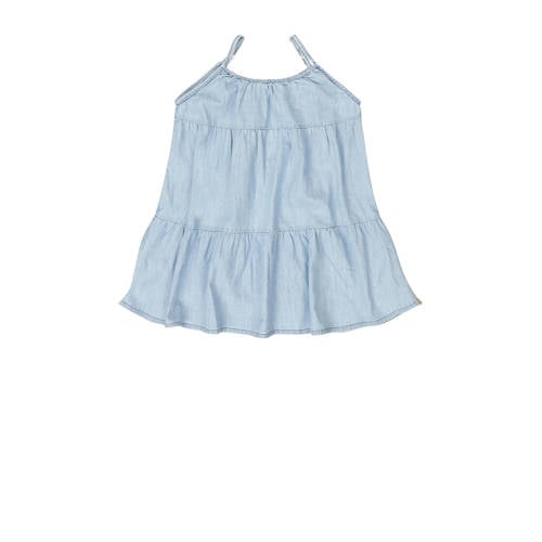 Tumble 'n Dry trapeze jurk Cape Coral denim light stonewash Blauw Meisjes Katoen Ronde hals 122
