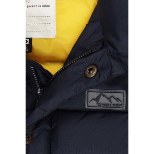 Tumble 'n Dry bodywarmer Montange navy blauw Jongens Gerecycled polyester Opstaande kraag 134 140