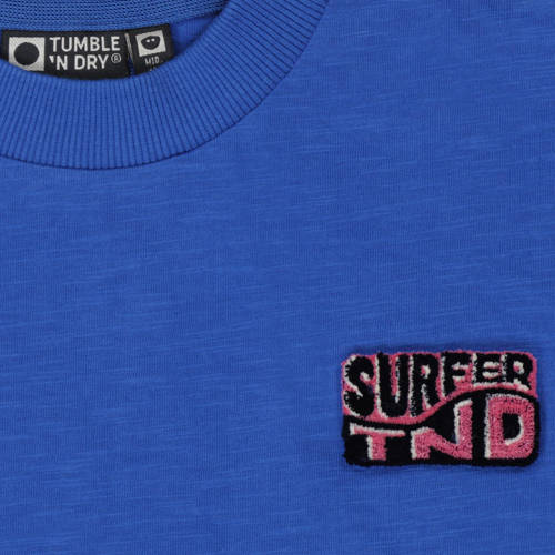 Tumble 'n Dry T-shirt Juno Beach blauw Jongens Biologisch katoen Ronde hals 134 140