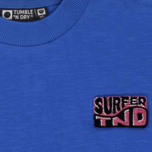 Tumble 'n Dry T-shirt Juno Beach blauw Jongens Katoen Ronde hals Effen 134 140