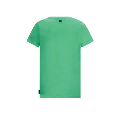 Retour Jeans T-shirt Victor met printopdruk frisgroen Jongens Katoen Ronde hals 116