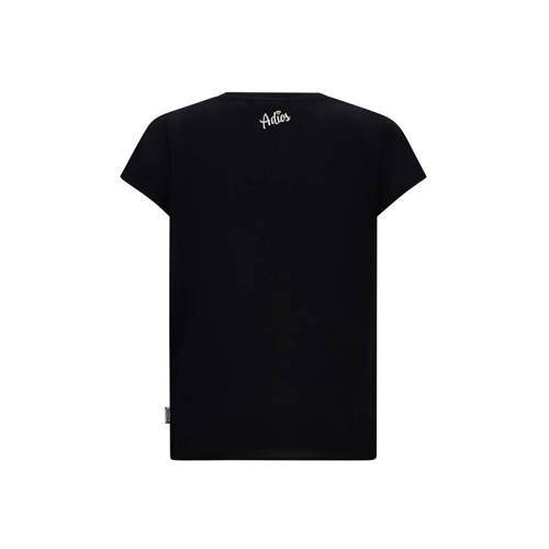 Retour Jeans T-shirt Bondy met printopdruk zwart Meisjes Katoen Ronde hals 116