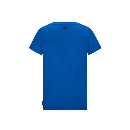 Retour Jeans T-shirt Orlando met printopdruk felblauw Jongens Katoen Ronde hals 170 176