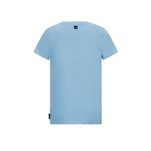 Retour Jeans T-shirt Zeb met printopdruk lichtblauw Jongens Katoen Ronde hals 116