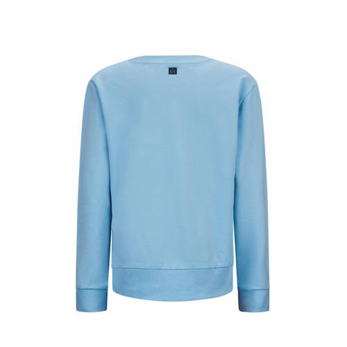 Retour Jeans sweater Dio met printopdruk lichtblauw Printopdruk 116