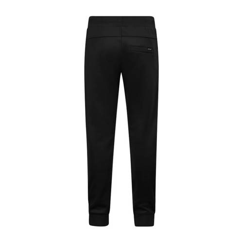 Retour Jeans slim fit joggingbroek Frederik met zijstreep zwart Jongens Polyester 116