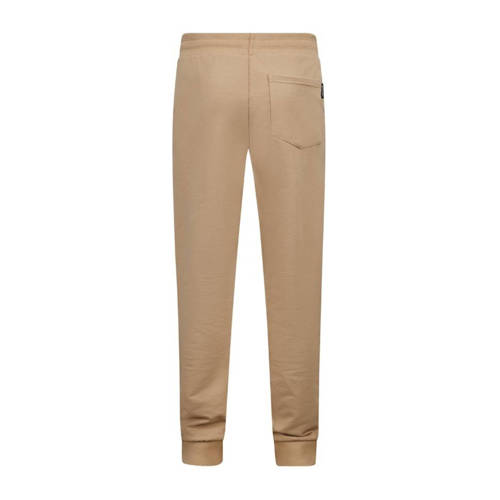 Retour Jeans slim fit joggingbroek Irwan met printopdruk zand Beige Jongens Stretchkatoen 122 128