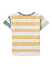 thumbnail: Noppies baby gestreept T-shirt Lake geel