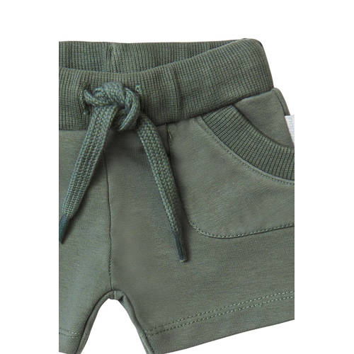 Noppies baby regular fit sweatshort groen Korte broek Jongens Katoen Effen 62