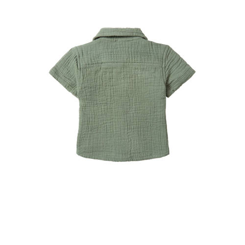 Noppies baby overhemd Ballville groen Jongens Katoen Opstaande kraag Effen 50