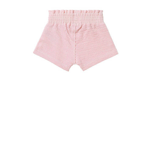 Noppies baby gestreepte regular fit casual short roze wit Korte broek Meisjes Katoen 80