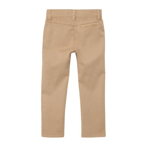 s.Oliver slim fit broek beige Jongens Stretchkatoen 92