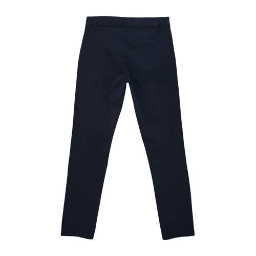 S.Oliver slim fit broek donkerblauw Jongens Katoen Effen 140