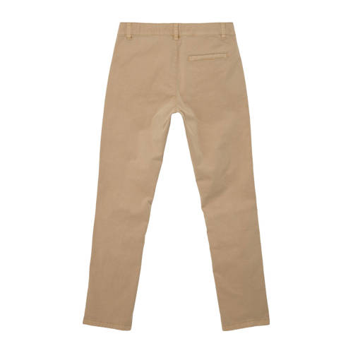 s.Oliver slim fit broek zand Beige Jongens Katoen Effen 146